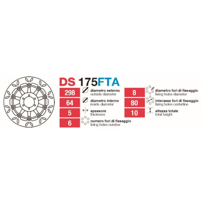 Dischi freno anteriori Yamaha Fzr-Tdm-Fj - DS17