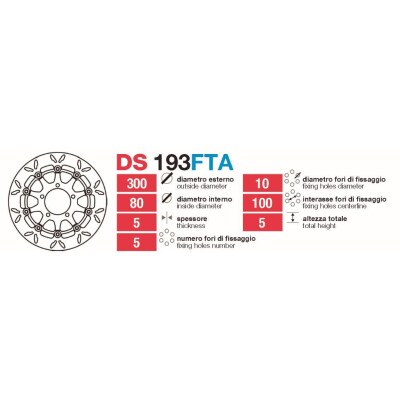 Dischi freno Kawa Zx6-Er6-Z750 Delt - DS193FTA