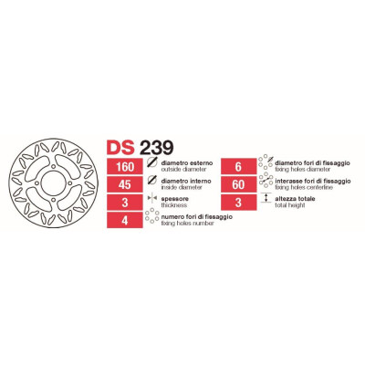 Dischi freno posteriori Ktm 65-80 - DS239