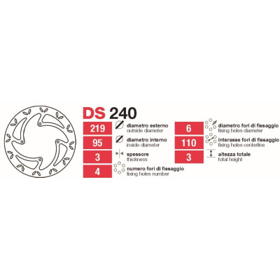 Disco anteriore Ktm Sx-Xc 85 105 - DS240