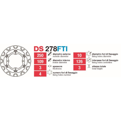 Dischi freno Kawa Kx-Kfx 125-450 Delt - DS278FT