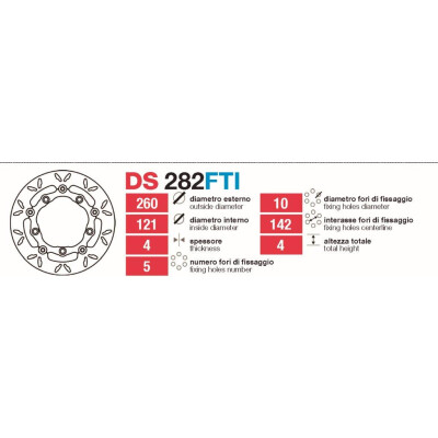 Dischi freno Delt Burgman 250-400 K3K6K8 - DS28