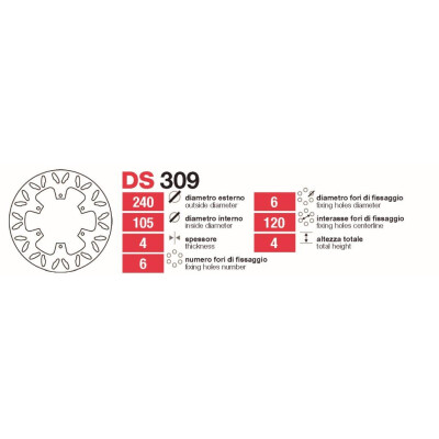 Dischi freno Gilera Runner 125-200 Delt - DS309