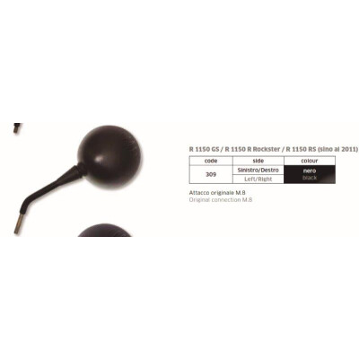 SPECCHIETTO RETROVISORE NERO SINISTRO BMW R1100 1200GS M8