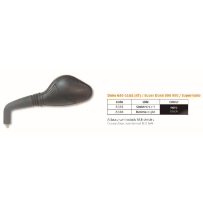 SPECCHIO Duke 640-11AE (4T) Super Duke 990 950 LH