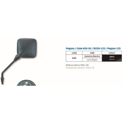 SPECCHIETTO FARO ANTERIORE APRILIA PEGASO CUBE RX SINISTRO DESTRO