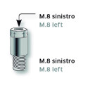 ADATTATORE SPECCHIETTO M8 (FILETTO SINISTRO) A M8 FILETTATO DESTRO