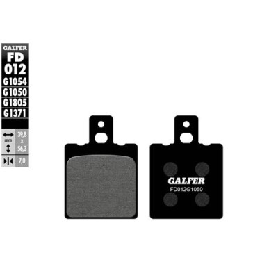 Pastiglie semi metalliche GALFER FD012G1054