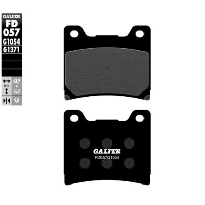 Pastiglie semi metalliche GALFER FD057G1054