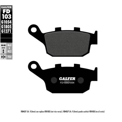 Pastiglie semi metalliche GALFER FD103G1054