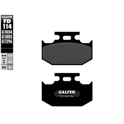 Pastiglie semi metalliche GALFER FD114G1054