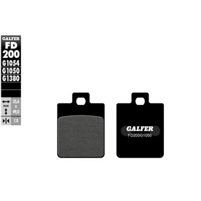 Pastiglie semi metalliche GALFER FD200G1054