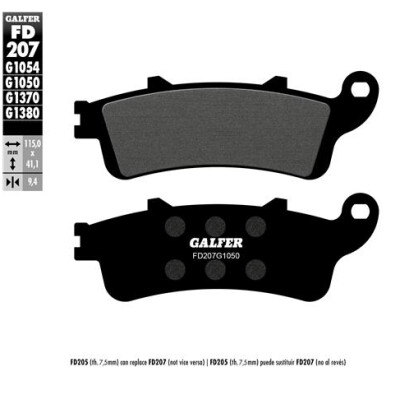 Pastiglie per scooter GALFER FD207G1050