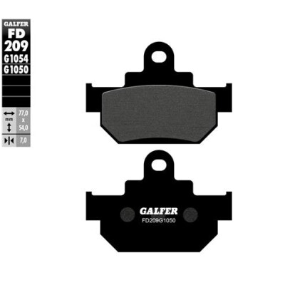 Pastiglie semi metalliche GALFER FD209G1054