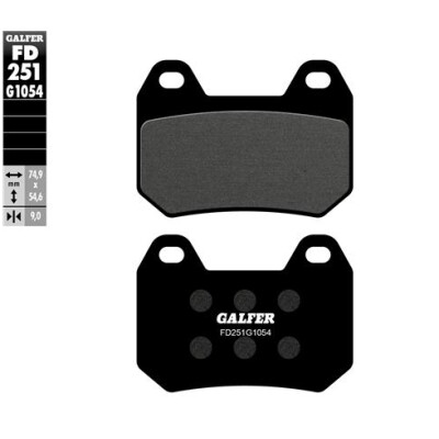 Pastiglie semi metalliche GALFER FD251G1054