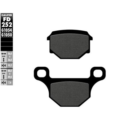 Pastiglie semi metalliche GALFER FD252G1054