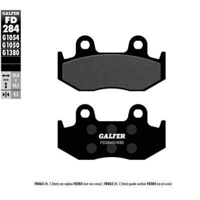 Pastiglie semi metalliche GALFER FD284G1054