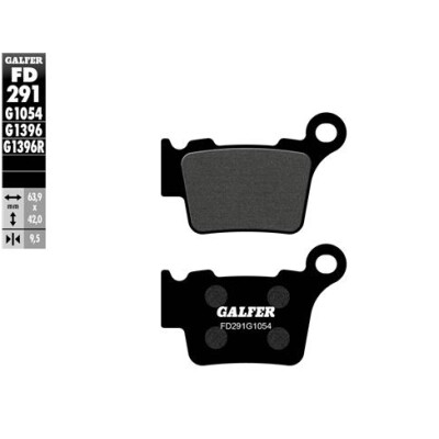 Pastiglie semi metalliche GALFER FD291G1054
