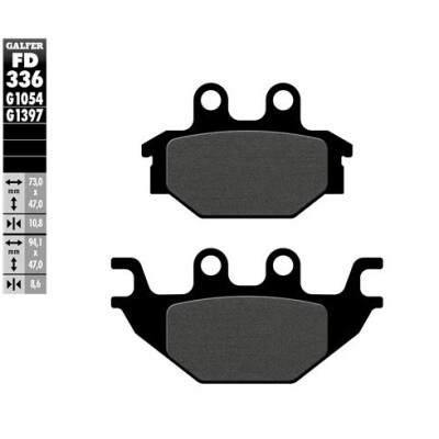 Pastiglie semi metalliche GALFER FD336G1054