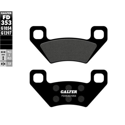 Pastiglie semi metalliche GALFER FD353G1054