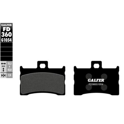 Pastiglie semi metalliche GALFER FD360G1054
