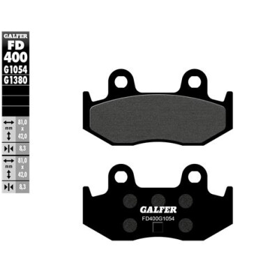 Pastiglie semi metalliche GALFER FD400G1054