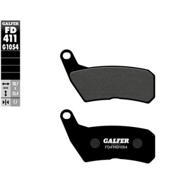 Pastiglie semi metalliche GALFER FD411G1054