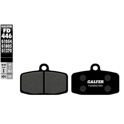 Pastiglie semi metalliche GALFER FD446G1054