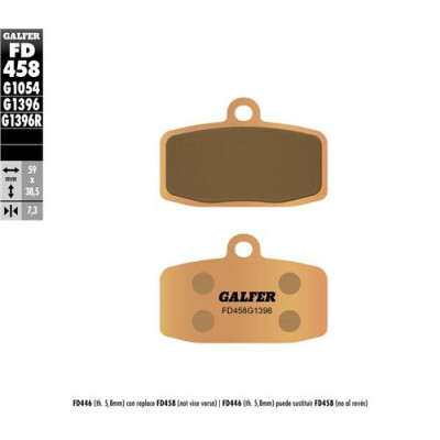 Pastiglie sinterizzate fuoristrada GALFER FD458G1396
