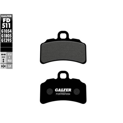 Pastiglie superiori di prova GALFER FD511G1805