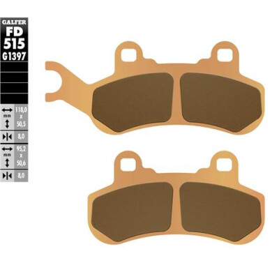 Pastiglie freno GALFER FD515G1397 Sinter Offroad Can Am