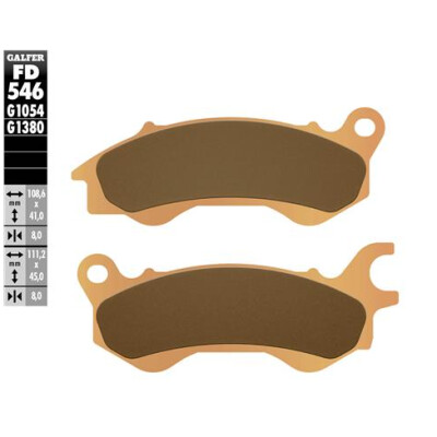 Pastiglie semi metalliche GALFER FD546G1054