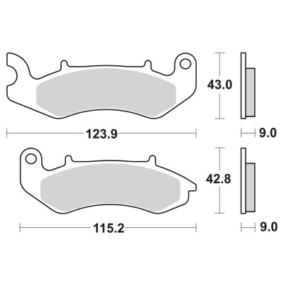 PASTIGLIE FRENO BREMBO 07GR94CC