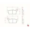 GANASCIA FRENO BR087 BRENTA