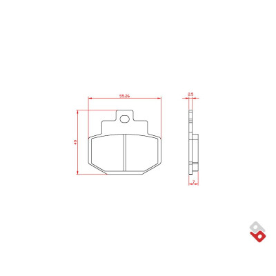 J. PASTIGLIE FRENO BR3024 BRENTA