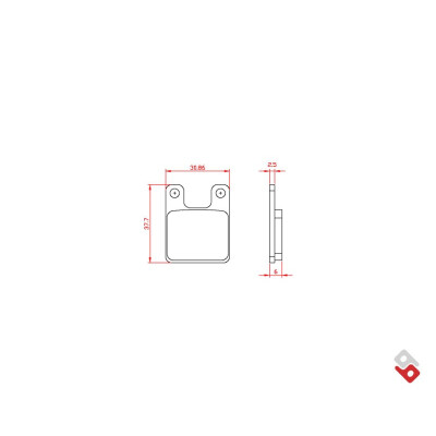 J. PASTIGLIE FRENO BR3033 BRENTA
