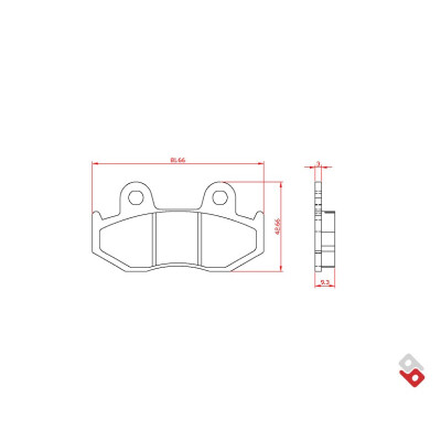 J. PASTIGLIE FRENO BR3034 BRENTA