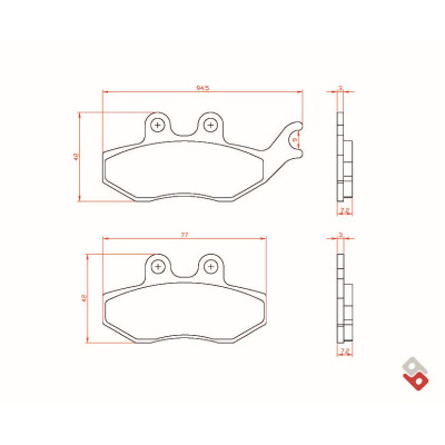 J.BRAKE PASS BR3043 BRENTA