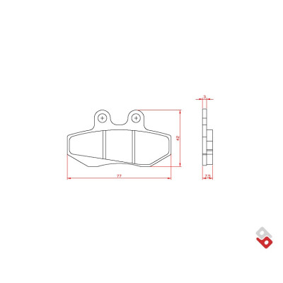 J.BRAKE PASS BR3055 BRENTA