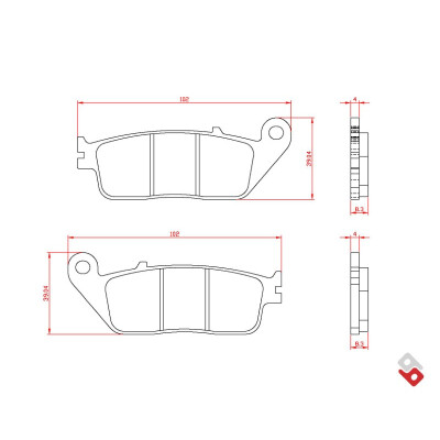 J.BRAKE PASS BR3059 BRENTA