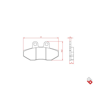J.BRAKE PASS BR3077 BRENTA