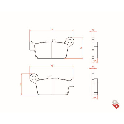 J.BRAKE PASS BR3087 BRENTA
