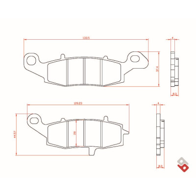 J. PASTIGLIE FRENO BR3092 BRENTA