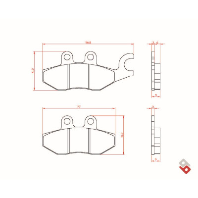 J.BRAKE PASS BR3097 BRENTA