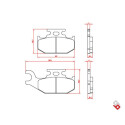 J. PASTIGLIE FRENO BR3111 BRENTA