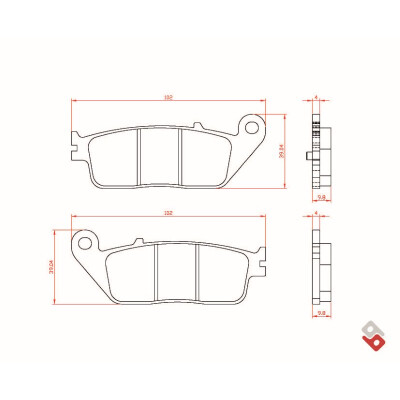 J. PASTIGLIE FRENO BR3140 BRENTA