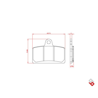 J.BRAKE PASS BR3142 BRENTA