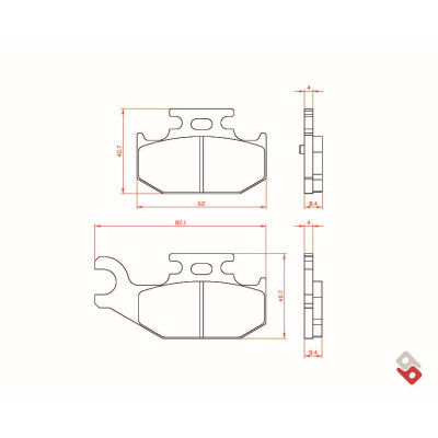 J.BRAKE PASS BR3144 BRENTA