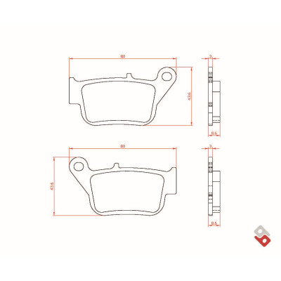 J. PASTIGLIE FRENO BR3150 BRENTA