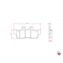 J. PASTIGLIE FRENO BR3153 BRENTA